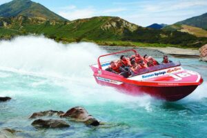 hanmer springs jet boat South Island holiday