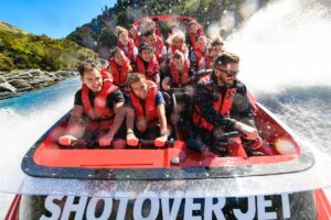 shotover jet boat South Island Family Holiday Package